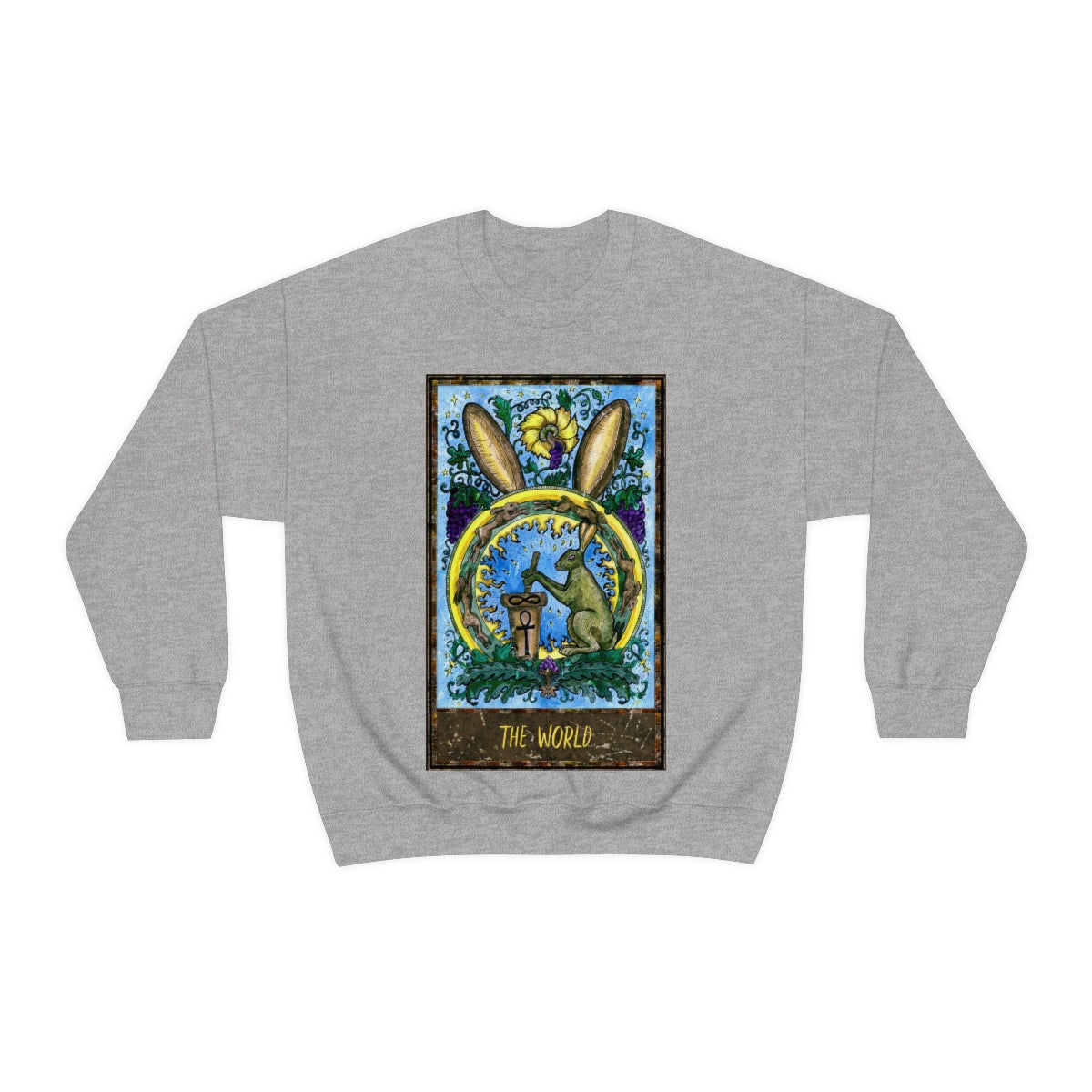 Sport Grey The World Tarot Card Sweatshirt