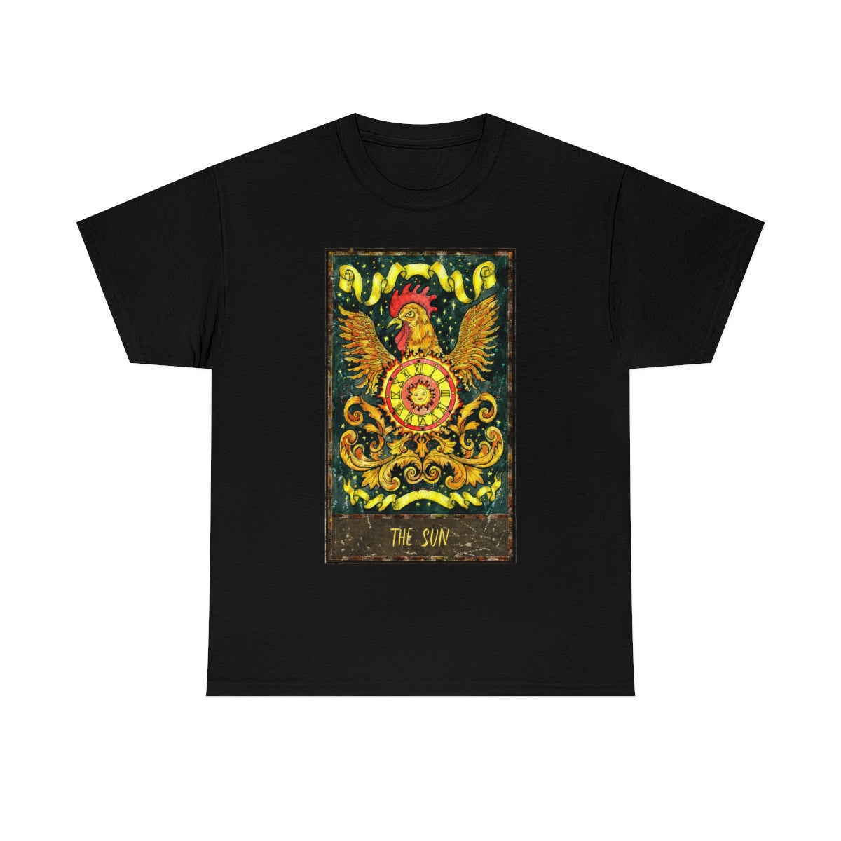 Black The Sun Tarot Card T-Shirt