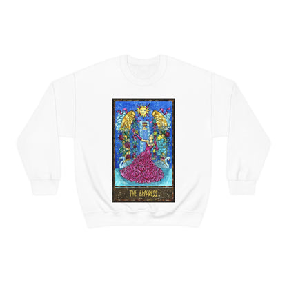 White The Empress Tarot Card Sweatshirt