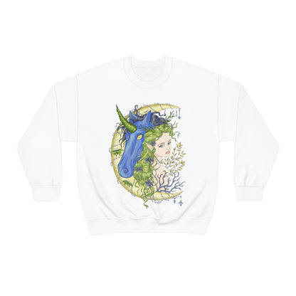 White Chartreuse Princess and Magic Unicorn Sweatshirt