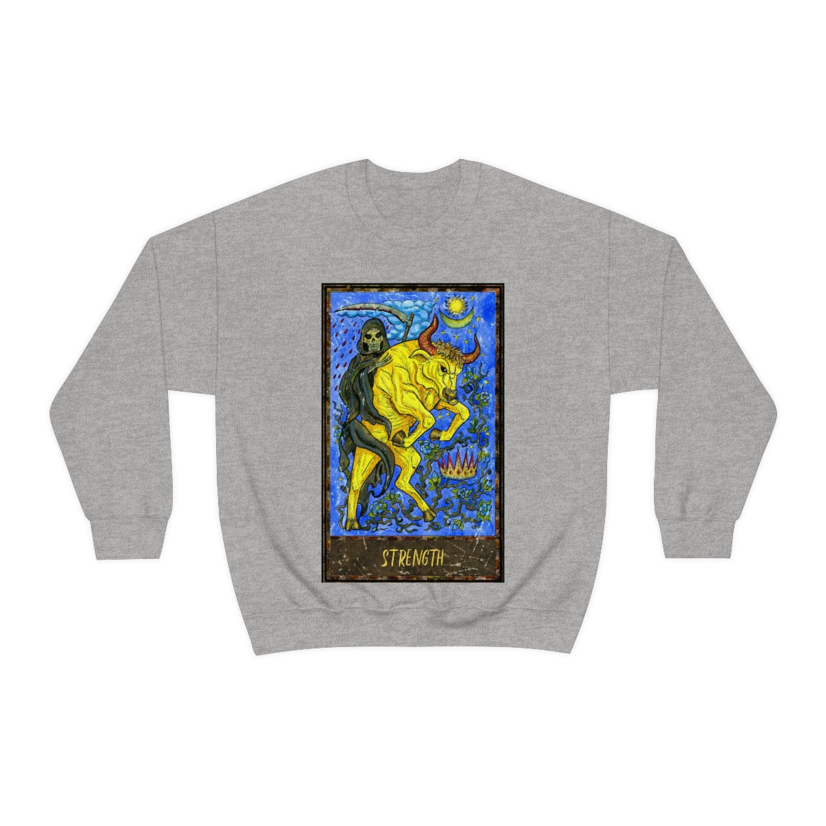 Sport Grey Strength Tarot Card Sweatshirt