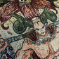 Close up shot of the The Emperor - Tarot Card Throw Blanket/ Woven Tapestry