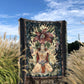 The Emperor - Tarot Card Throw Blanket/ Woven Tapestry holding up in the middle of a field