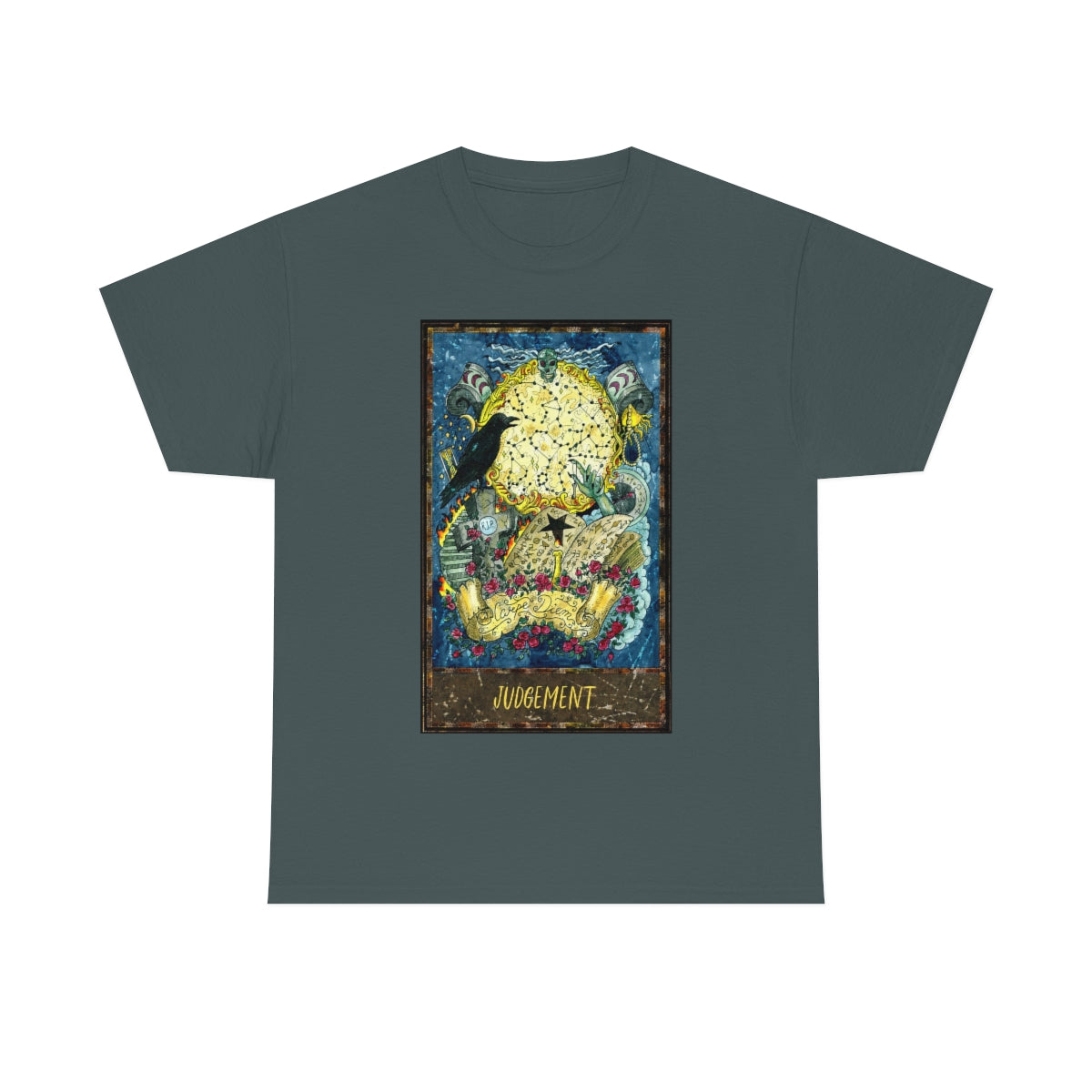 Charcoal Judgement - Tarot Card T-Shirt