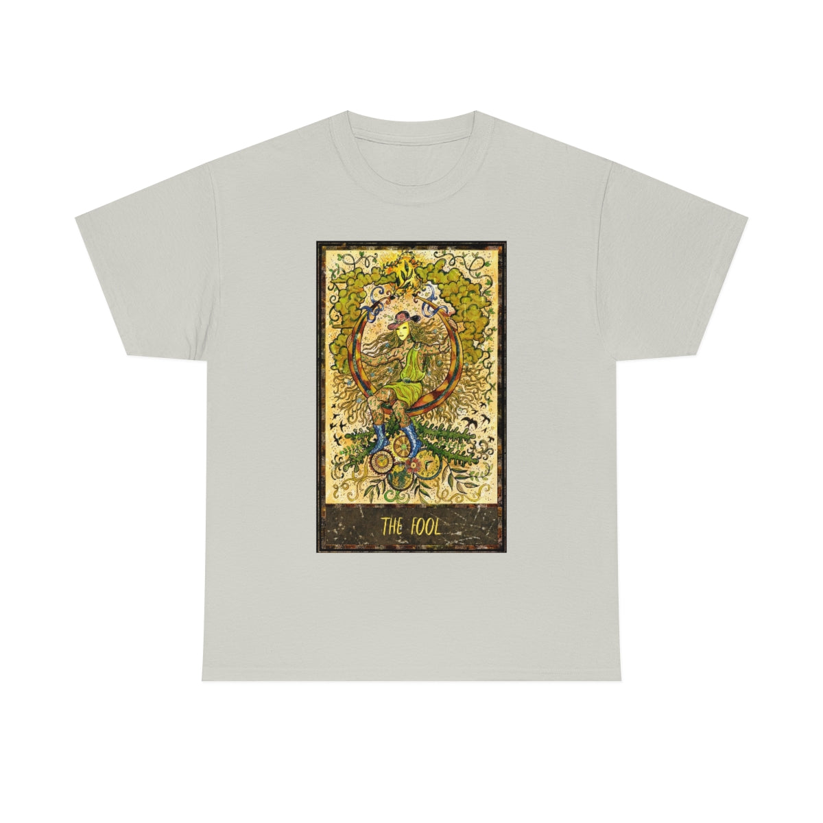 Ice Grey The Fool Tarot Card T-Shirt