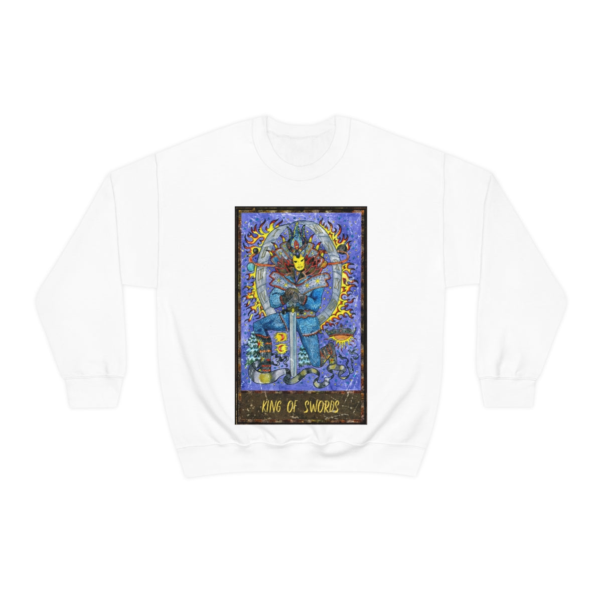 White King of Swords Tarot Card Sweatshirt