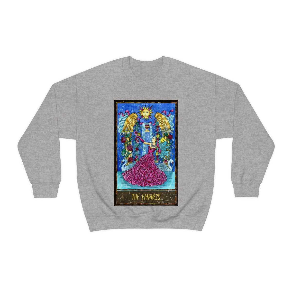 Sport Grey The Empress Tarot Card Sweatshirt