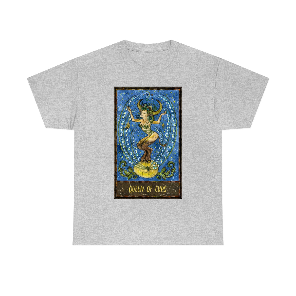 Sport Grey Queen of Cups Tarot Card T-Shirt