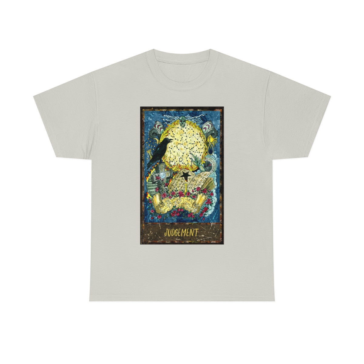 Ice Grey Judgement - Tarot Card T-Shirt