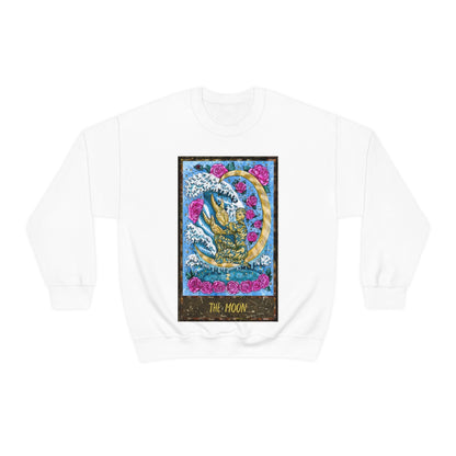 White The Moon Tarot Card Sweatshirt