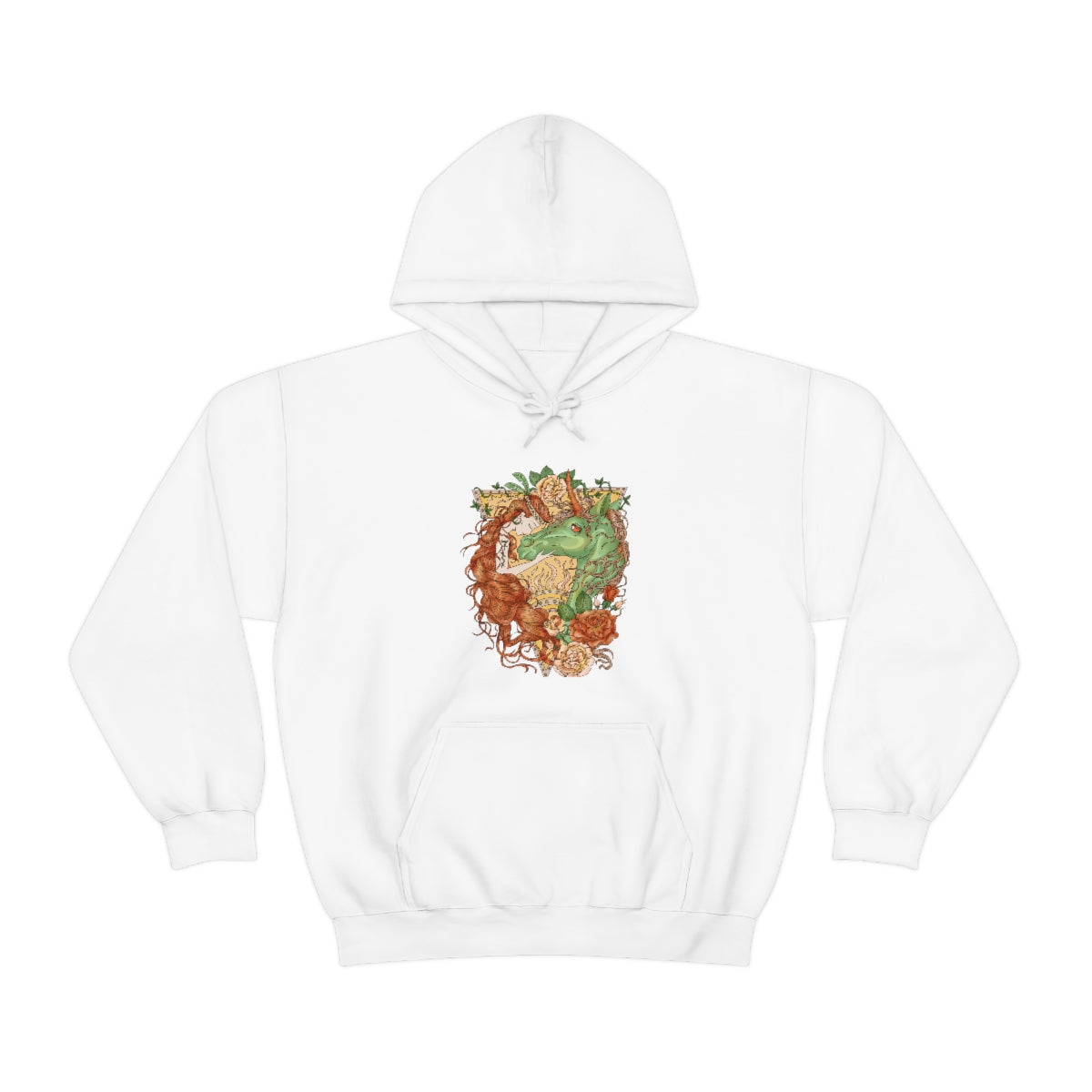 White Cocoa Brown Princess and Magic Unicorn Hoodie