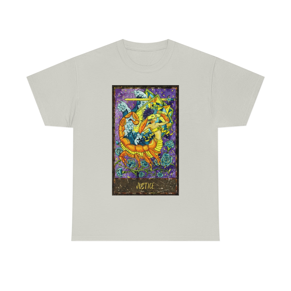 Ice Grey Justice - Tarot Card T-shirt