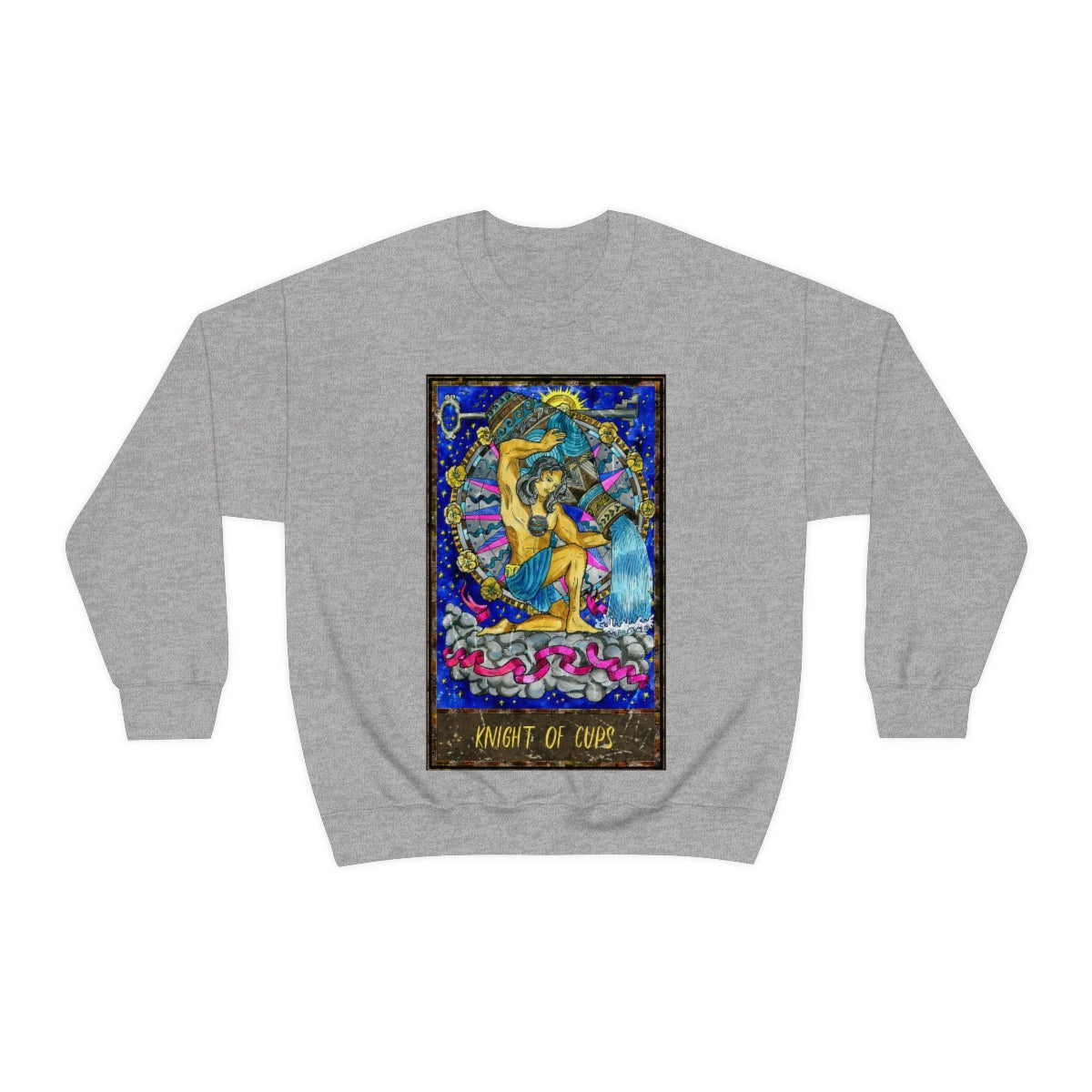 Sport Grey Knight of Cups Tarot Card Sweatshirt