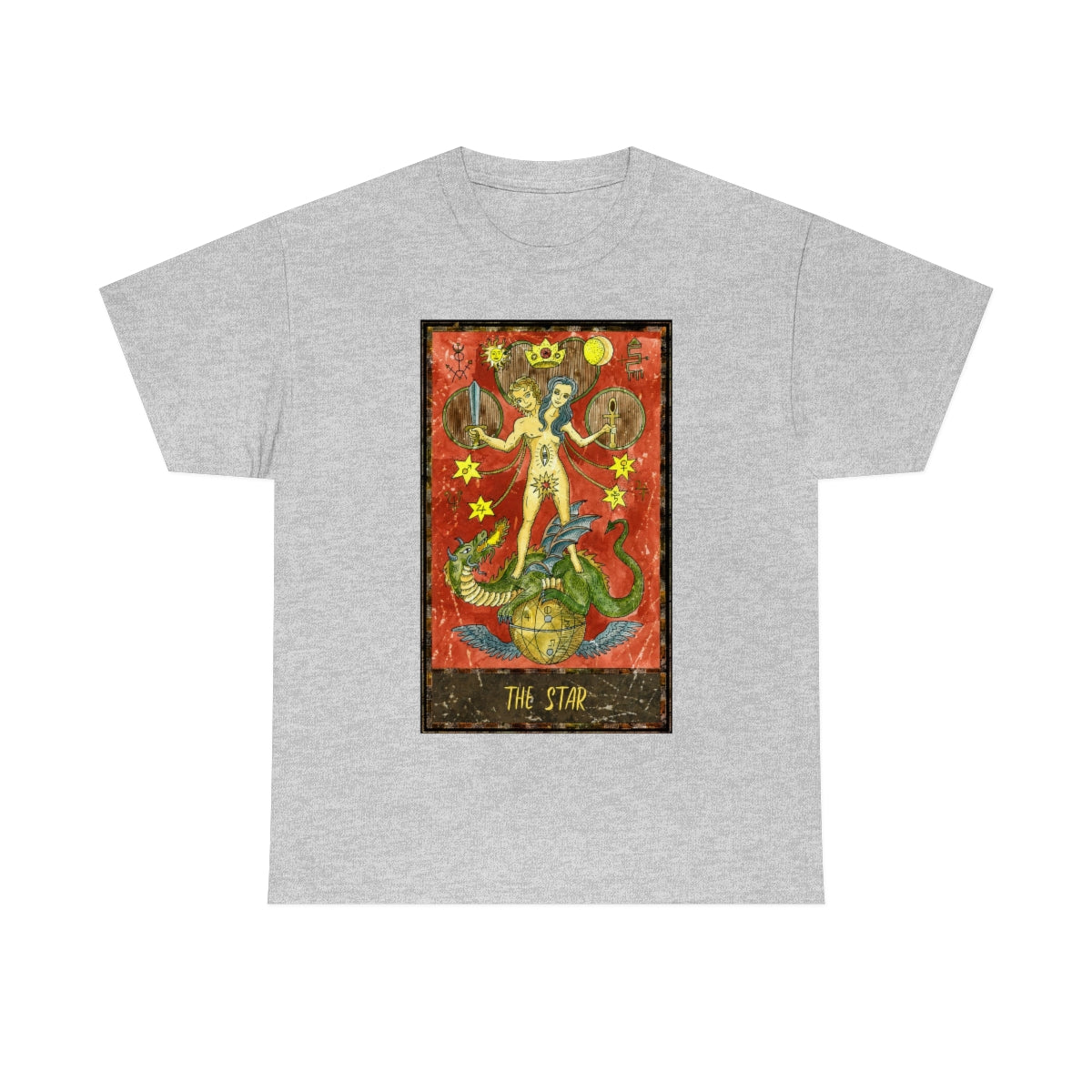 Sport Grey The Star Tarot Card T-Shirt