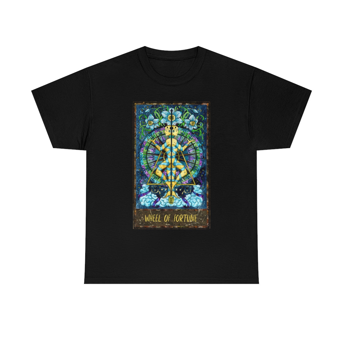 Black Wheel of Fortune - Tarot Card T-Shirt