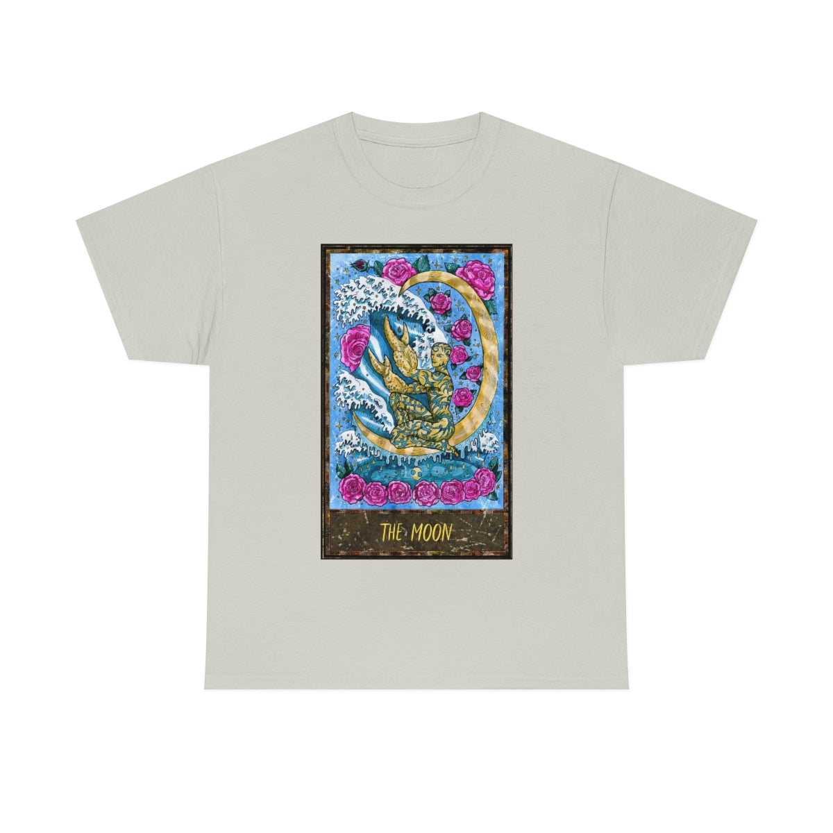 Ice Grey The Moon Tarot Card T-shirt