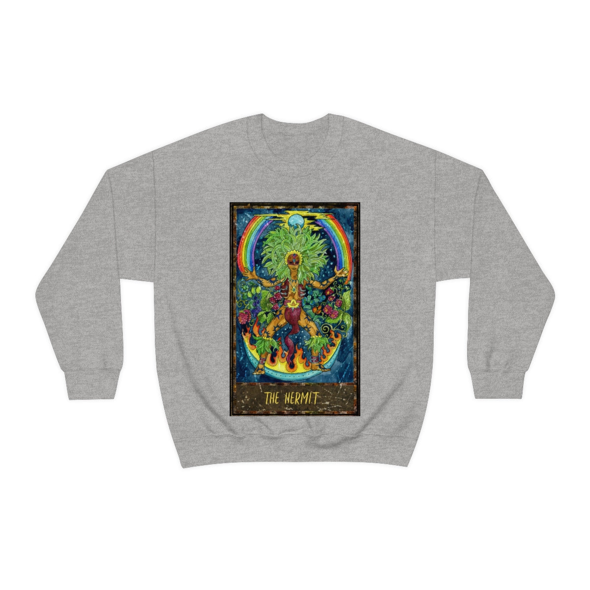 Sport Grey The Hermit Tarot Card Sweatshirt