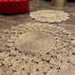 Circle Seagrass Rugs in the living room