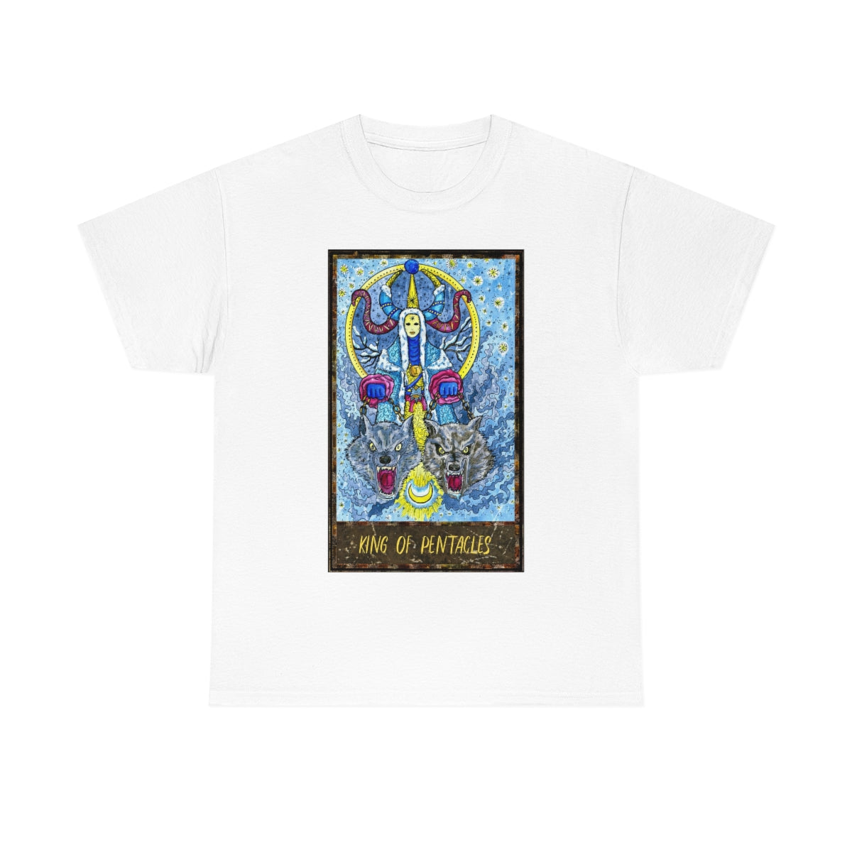 White King of Pentacles Tarot Card T-Shirt