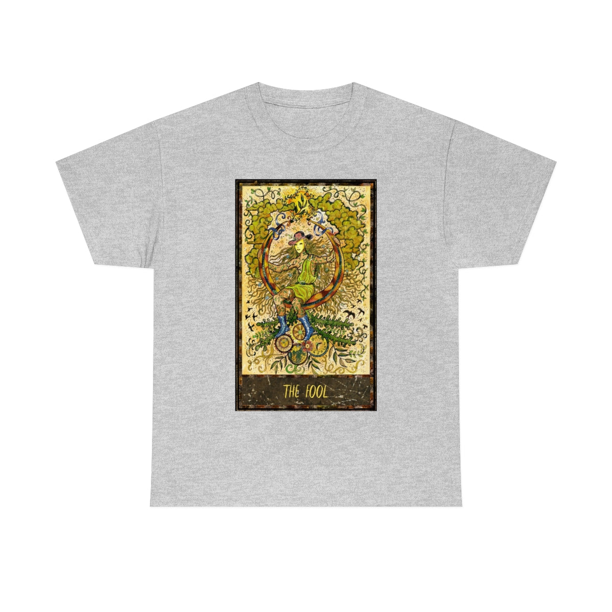 Sport Grey The Fool Tarot Card T-Shirt