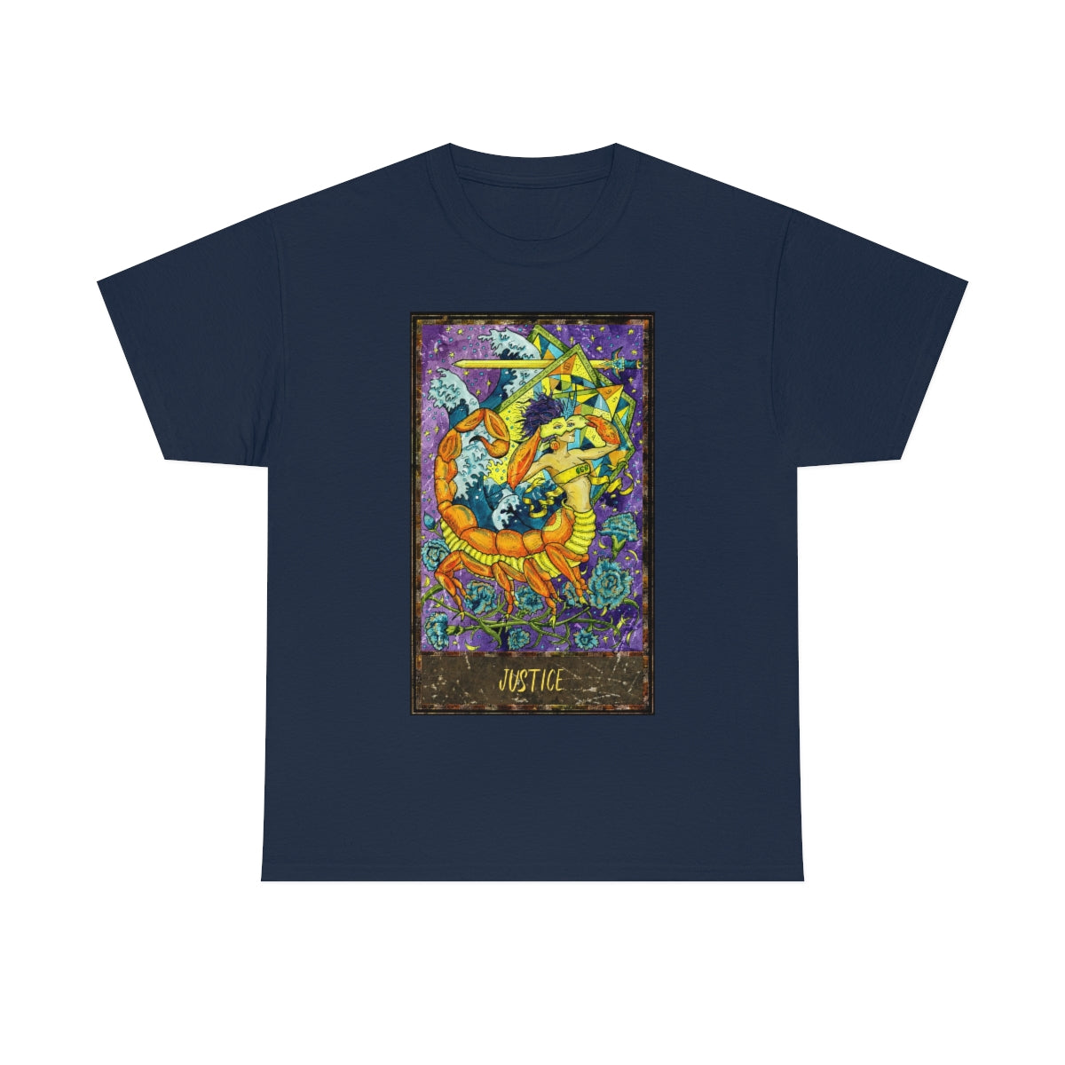 Navy Justice - Tarot Card T-shirt