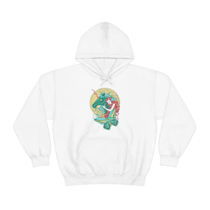 White Poppy Red Princess and Magic Unicorn Hoodie