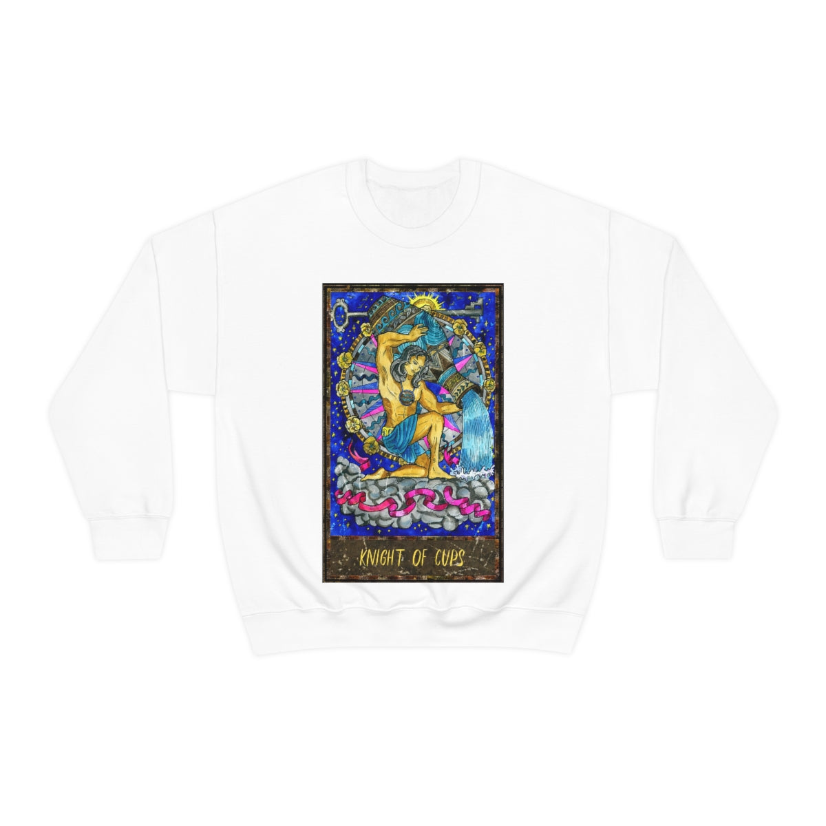 White Knight of Cups Tarot Card Sweatshirt