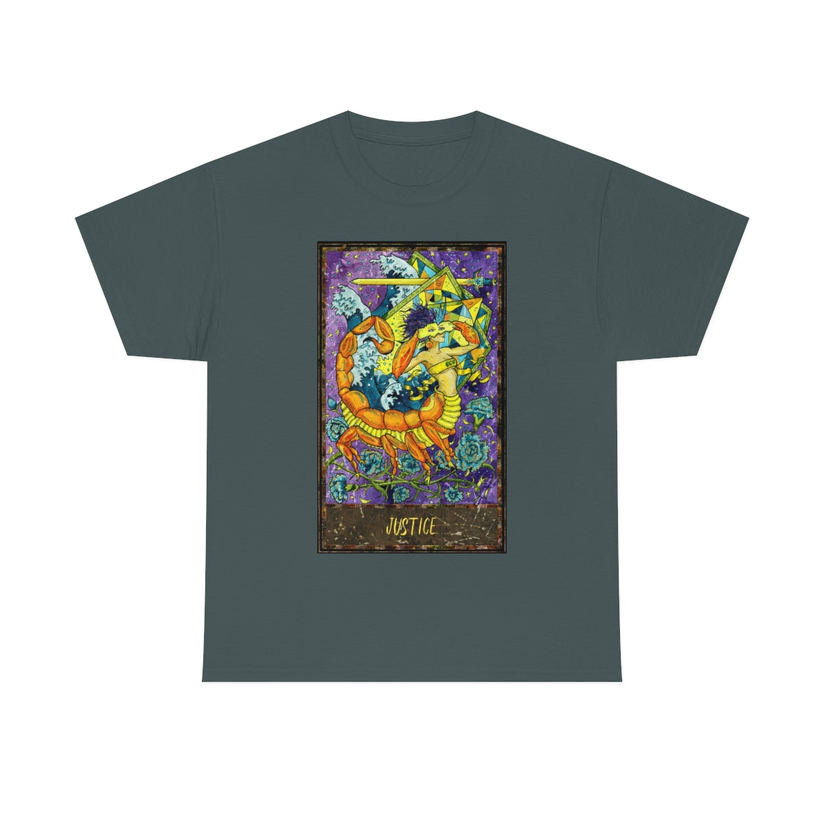 Charcoal Justice - Tarot Card T-shirt