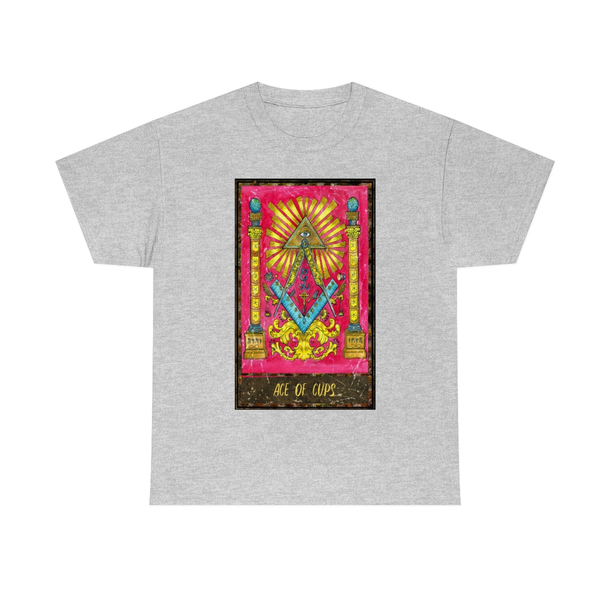 Sport Grey Ace of Cups Tarot Card T-shirt