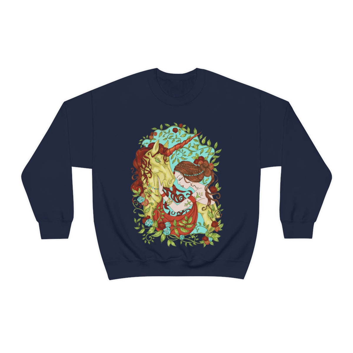 Navy Russet Princess and Magic Unicorn Sweatshirt