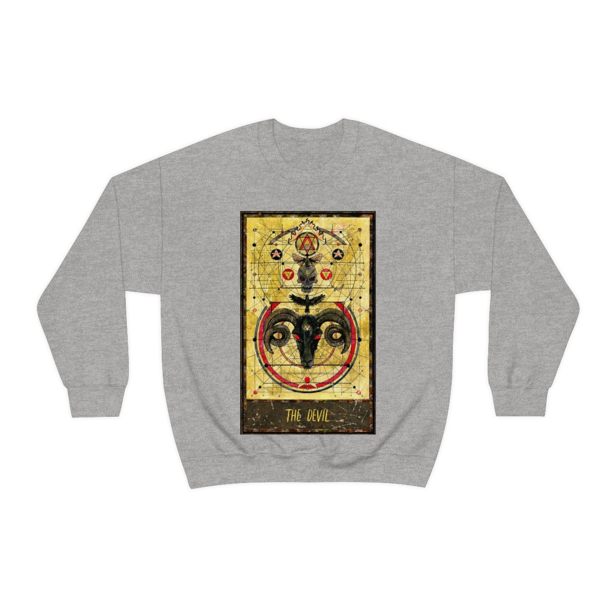 Sport Grey The Devil Tarot Card Sweatshirt