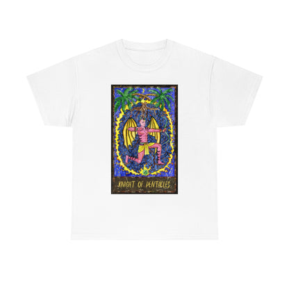 White Knight of Pentacles Tarot Card T-shirt