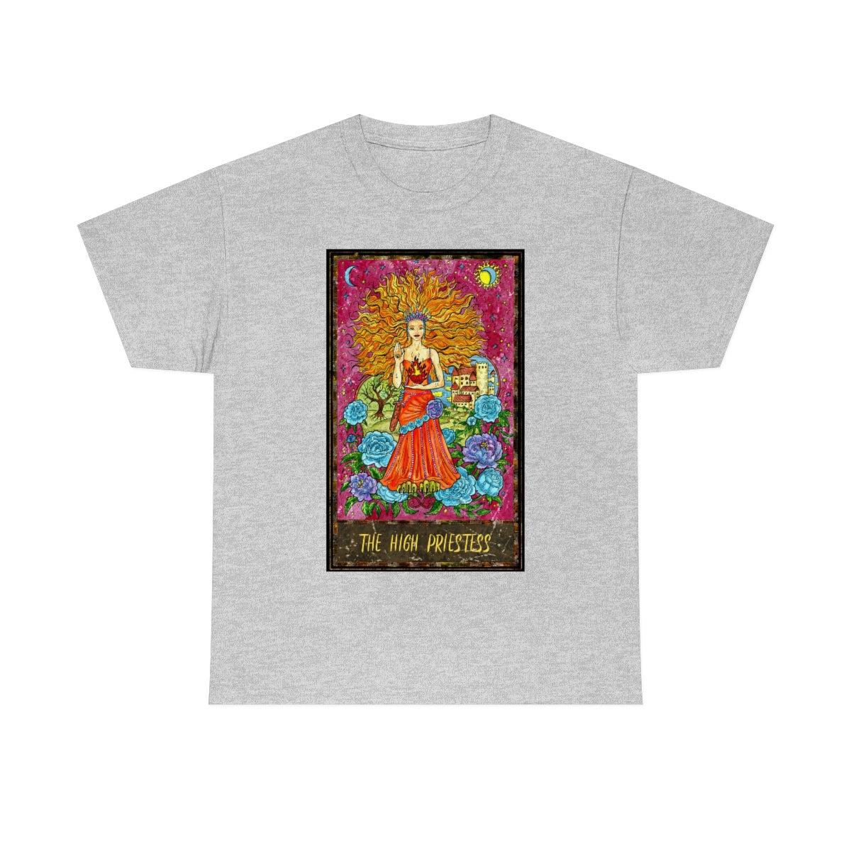 Sport Grey The High Priestess Tarot Card T-shirt