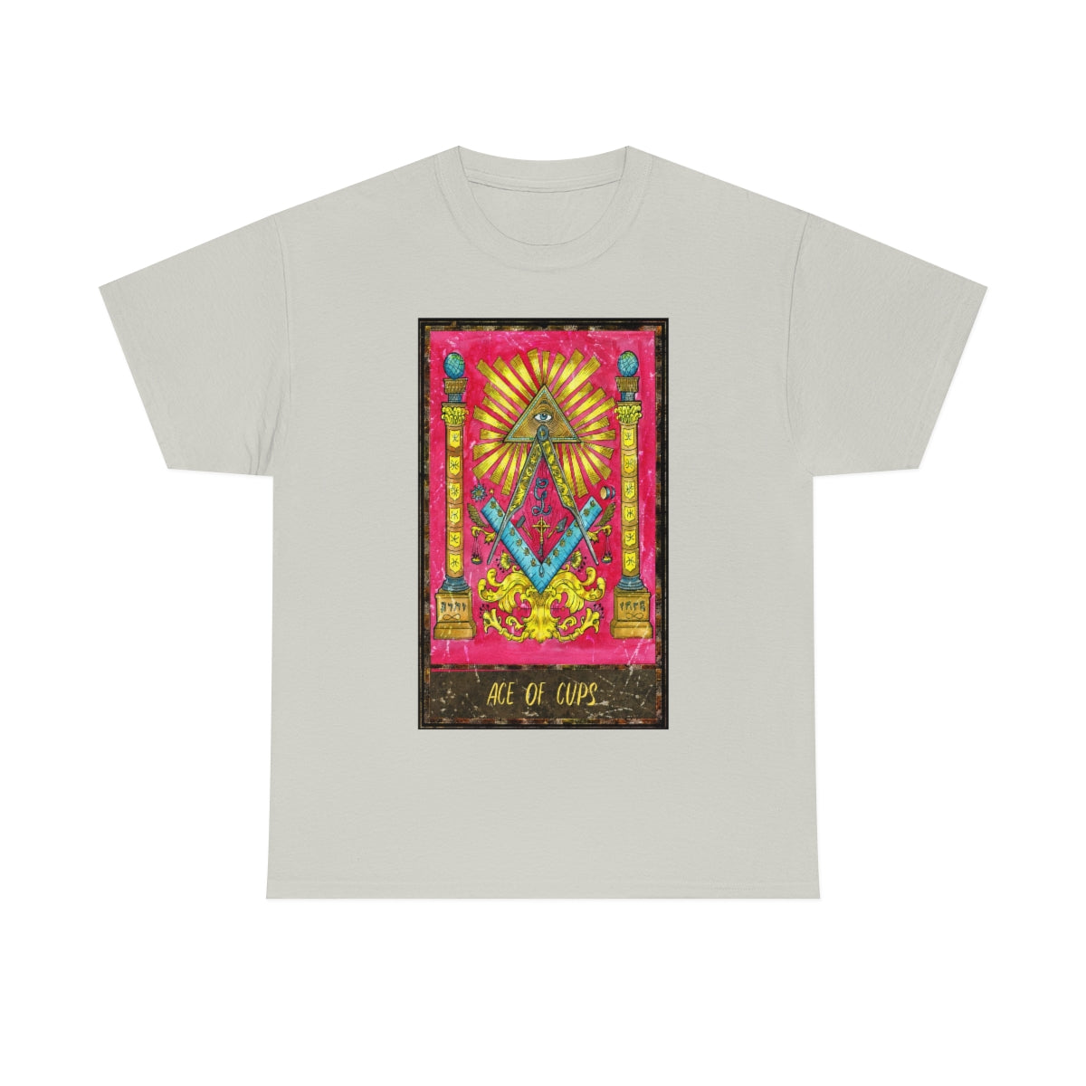 Ice Grey Ace of Cups Tarot Card T-shirt