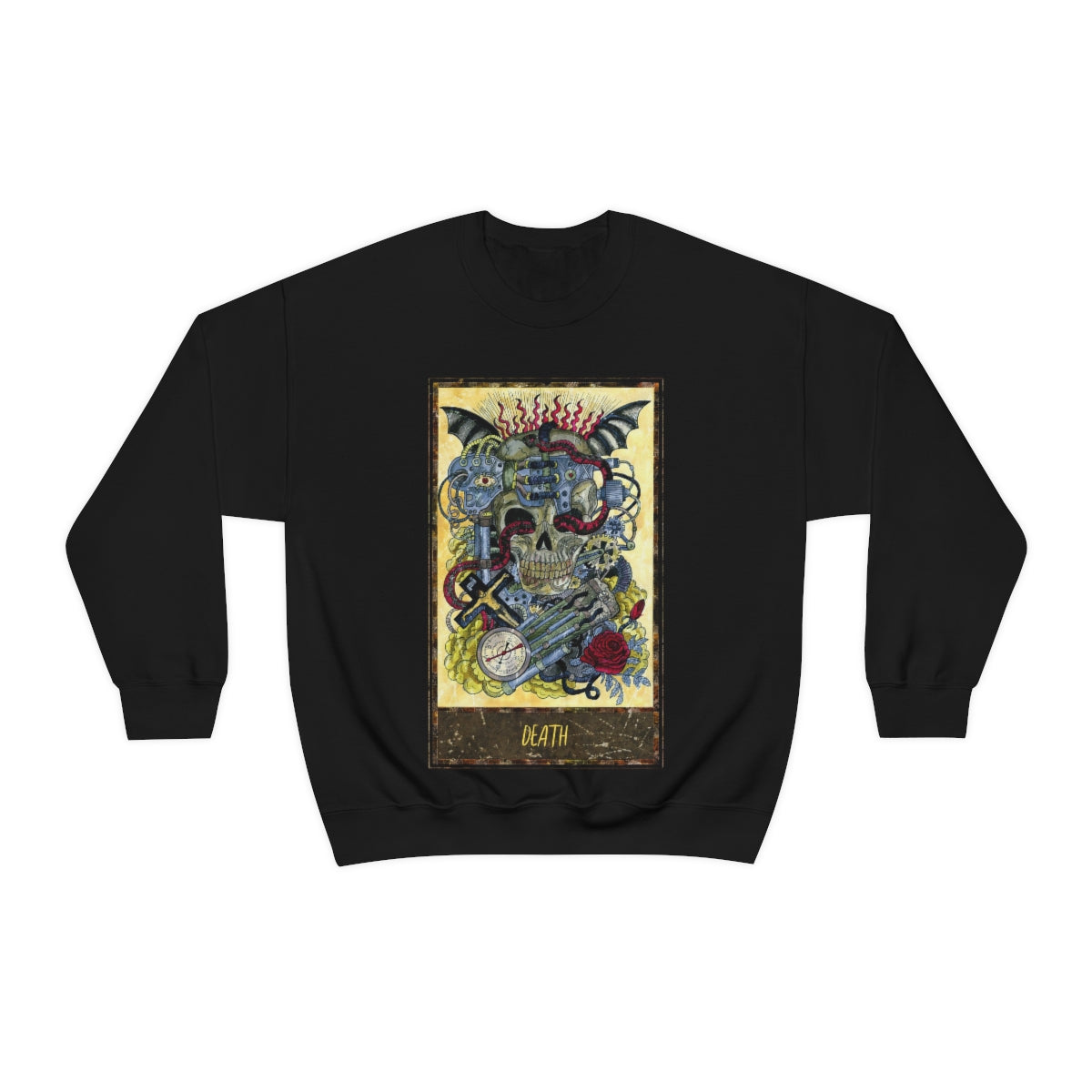 Black Death Tarot Card Sweatshirt