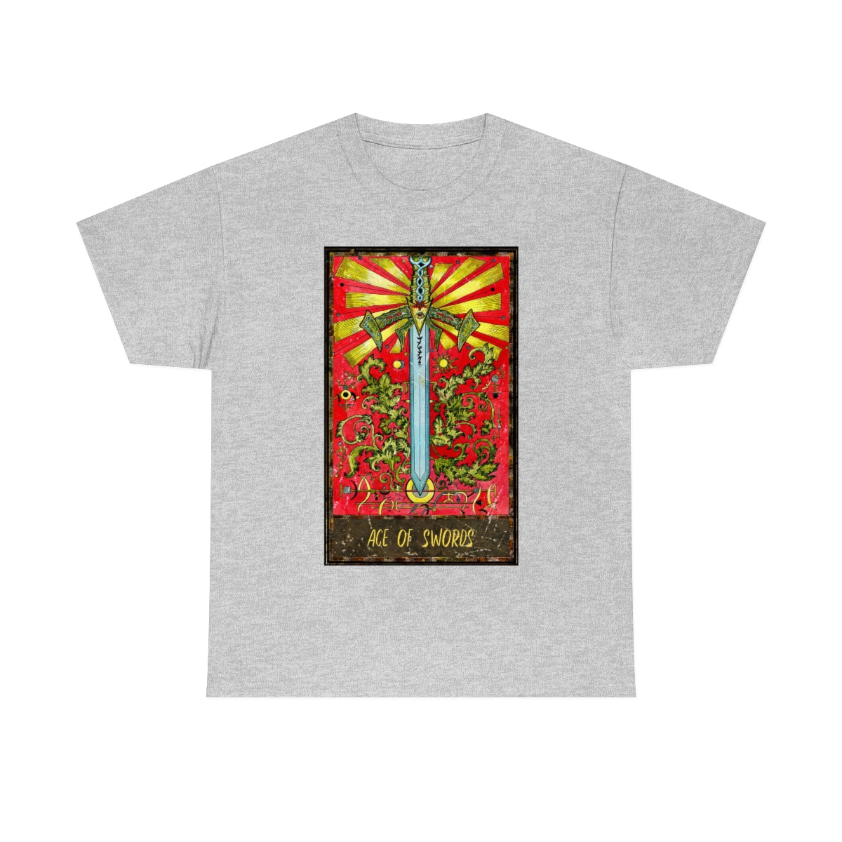 Sport Grey Ace of Swords Tarot Card T-shirt