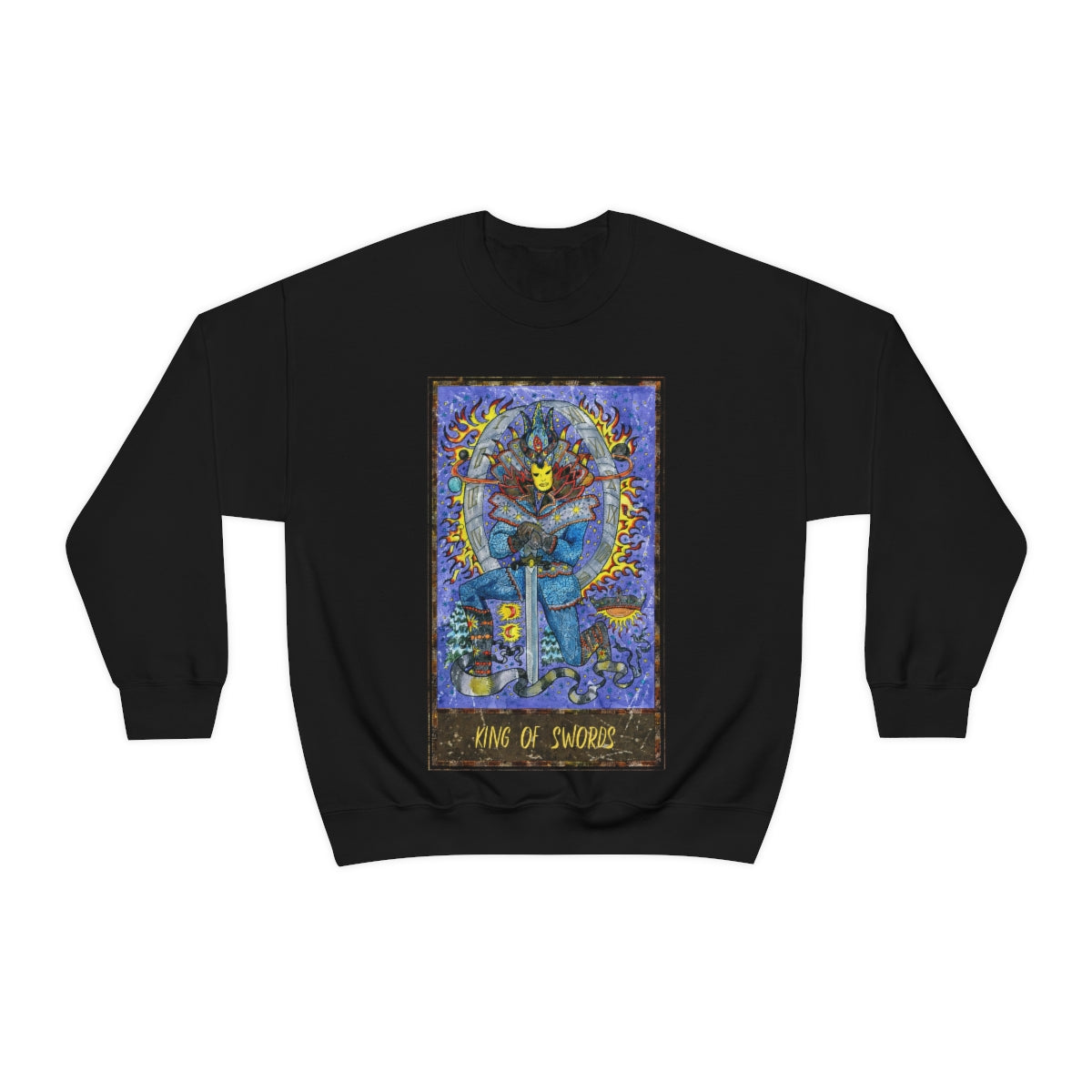 Black King of Swords Tarot Card Sweatshirt