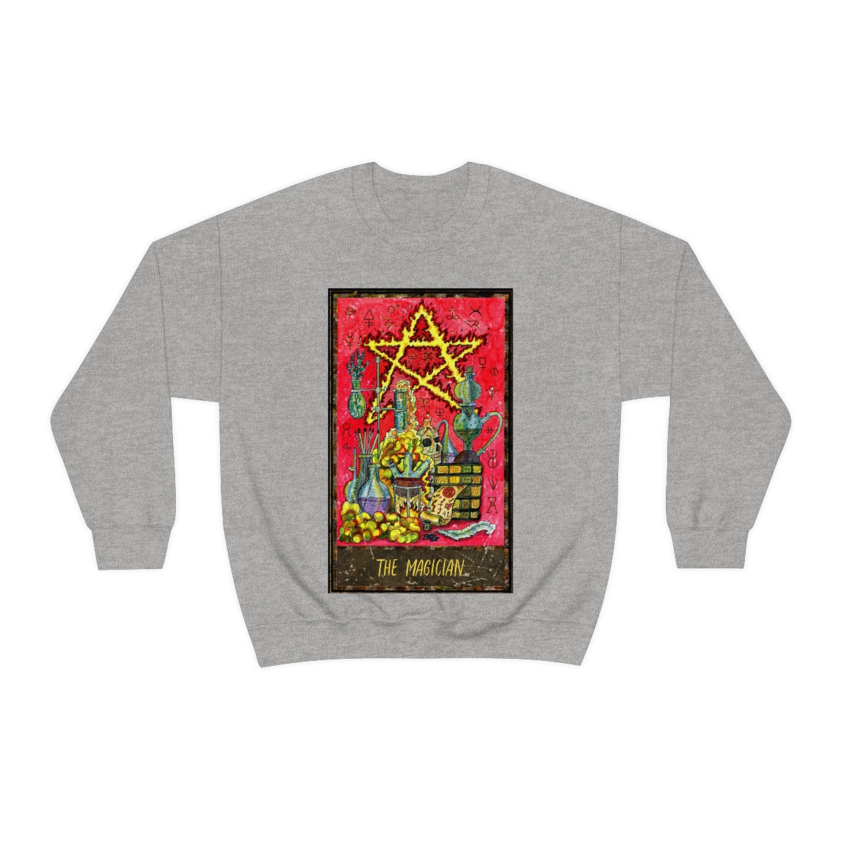 Sport Grey The Magician Tarot Card Sweatshirt